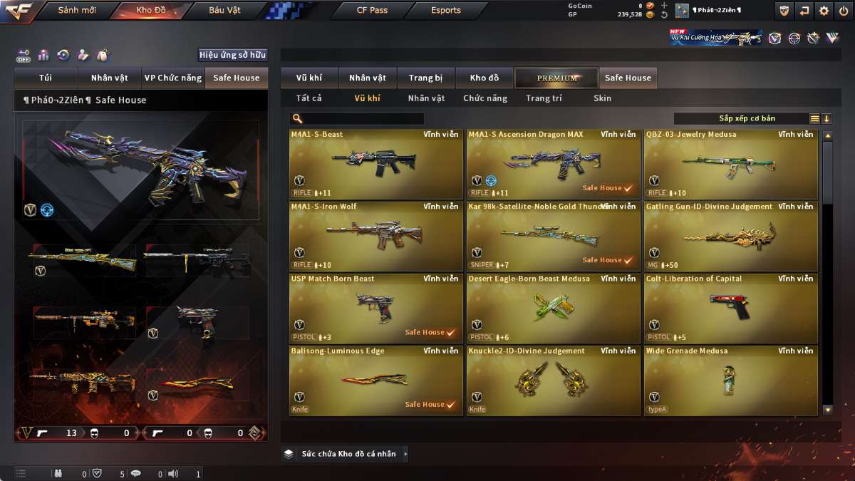 shop acc cf uy tin gia re